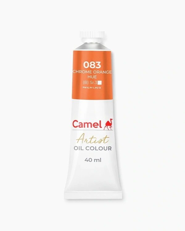 Camel Artist Oil Colours Individual tube of Chrome Orange Hue in 40 ml