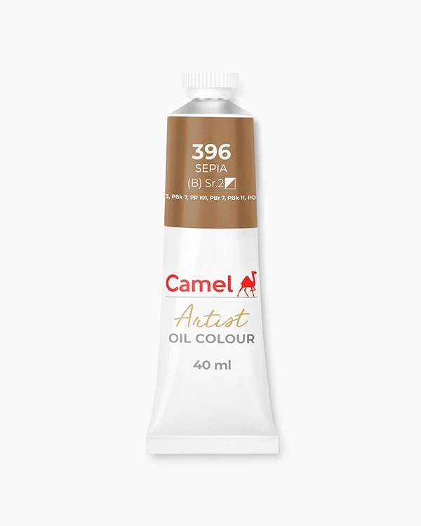 Camel Artist Oil Colours Individual tube of Sepia in 40 ml