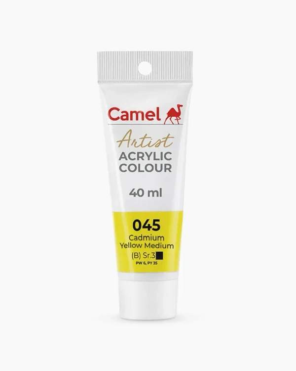 CAMEL Camel ARTIST ACRYLIC TUBE OF CADMIUM YELLOW MEDIUM , 40 ML