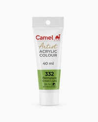 CAMEL Camel ARTIST ACRYLIC TUBE OF PERMANENT GREEN LIGHT , 40 ML