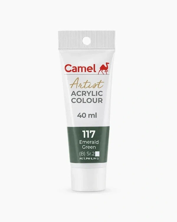 CAMEL Camel ARTIST ACRYLIC TUBE OF EMERALD GREEN, 40 ML