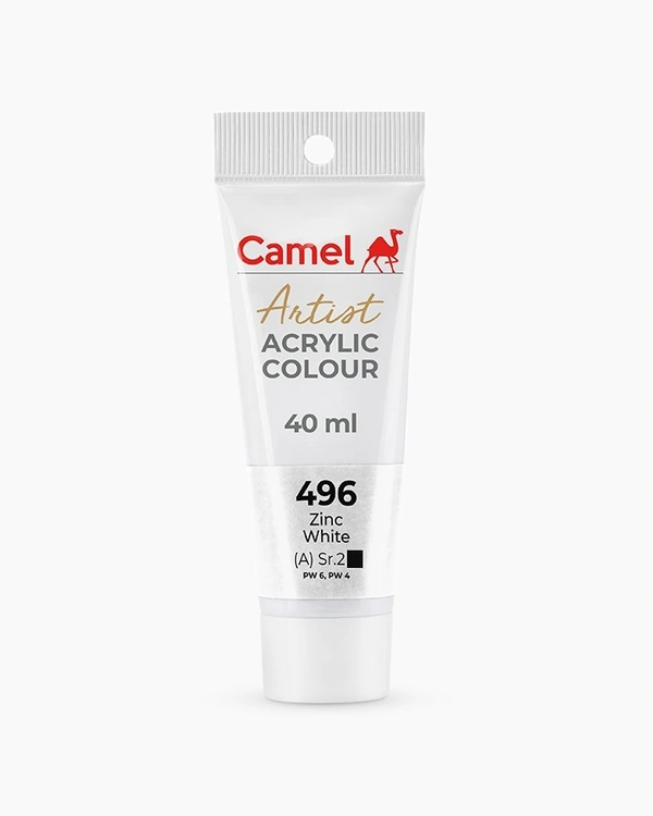 CAMEL Camel Artist Acrylic Colours Zinc White 40 ml