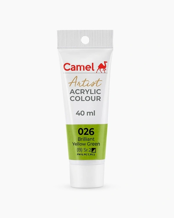 CAMEL Camel Artist Acrylic Colours Brilliant Yellow Green 40 ml