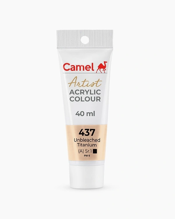 CAMEL Camel Artist Acrylic Colours of Unbleached Titanium 40 ml