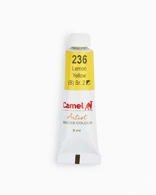 CAMEL Camel Artist Water Colours Individual tube of Lemon Yellow in 9 ml