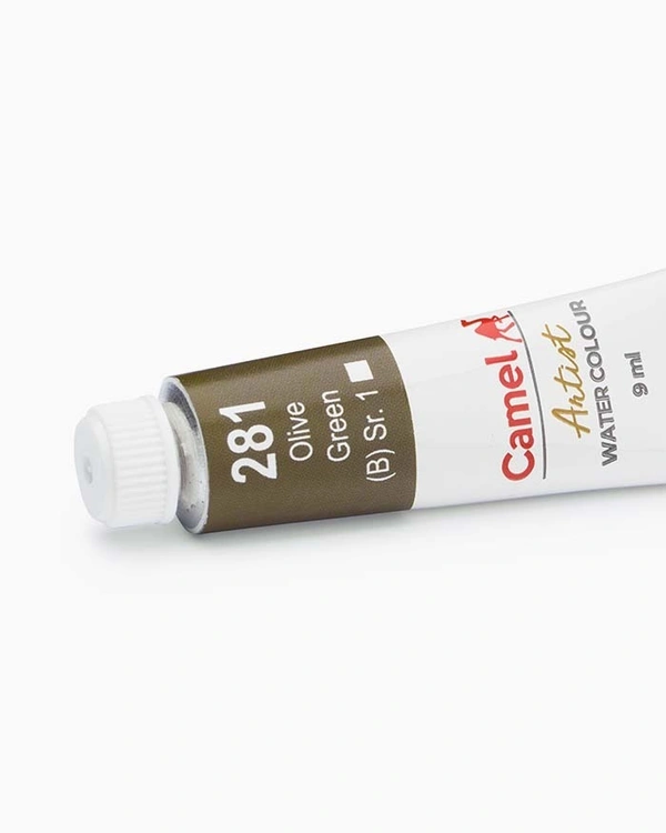 CAMEL Camel Artist Water Colours Individual tube of Olive Green in 9 ml