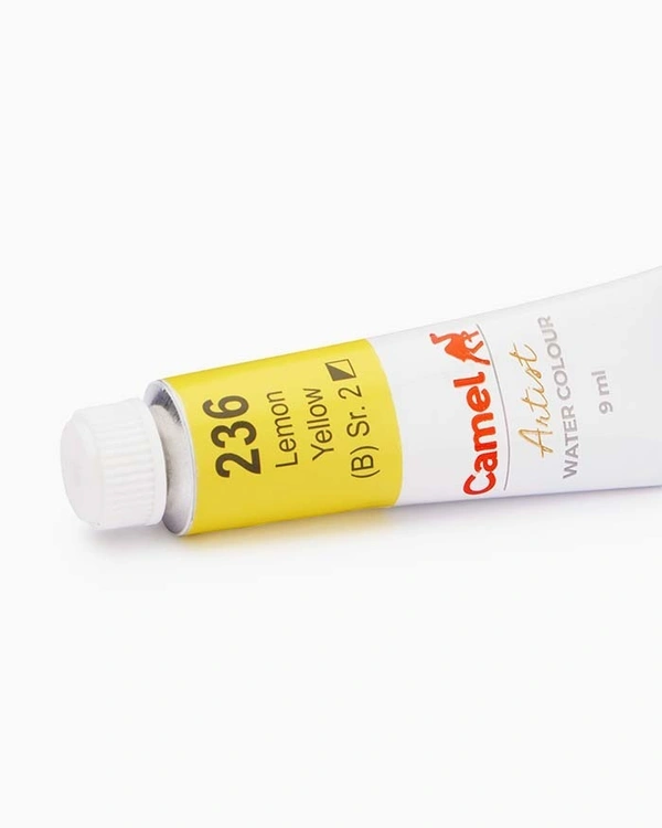 CAMEL Camel Artist Water Colours Individual tube of Lemon Yellow in 9 ml