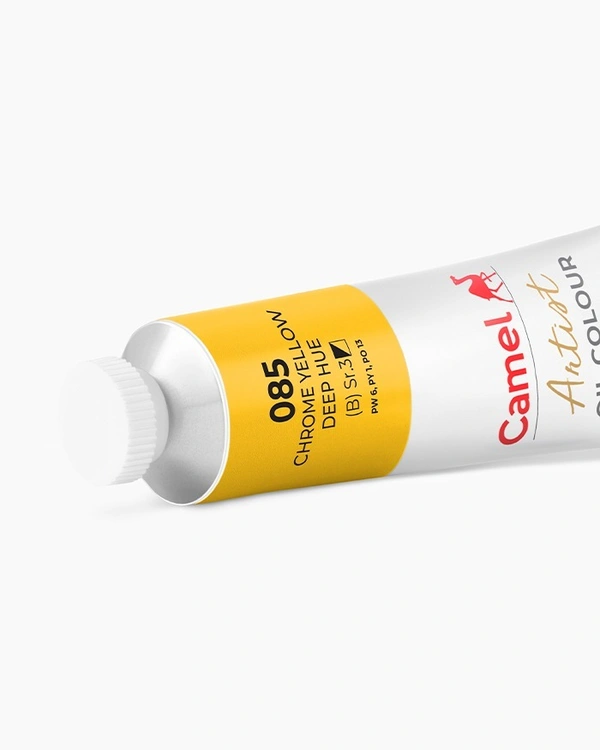 Camel Artist Oil Colours Individual tube of Chrome Yellow Deep Hue in 40 ml