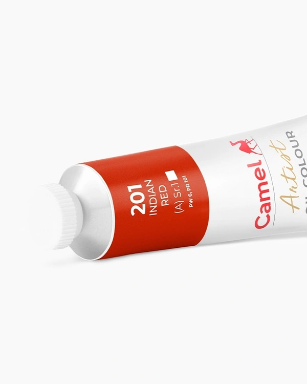 Camel Artist Oil Colours Individual tube of Indian Red in 40