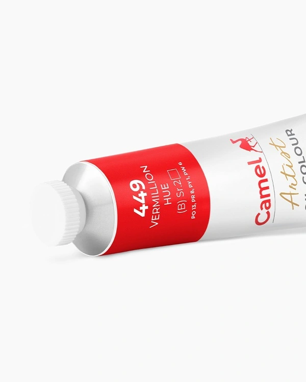 Camel Artist Oil Colours Individual tube of Vermillion Hue in 40 ml
