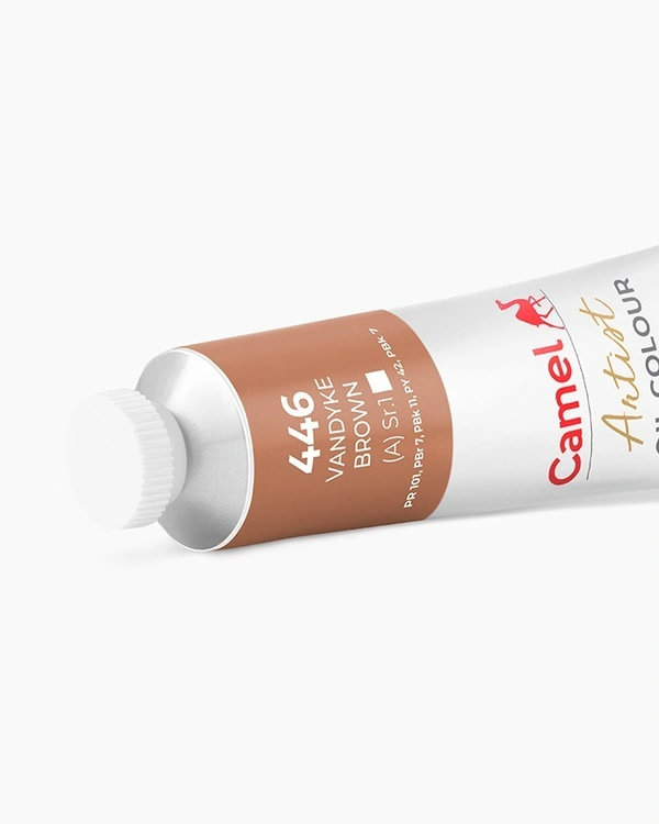 Camel Artist Oil Colours Individual tube of Vandyke Brown in 40 ml