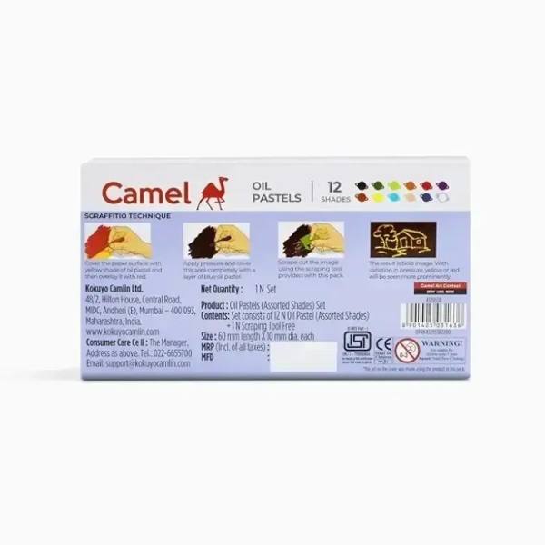 Camlin Oil Pastel Colour (12 Shades) - White