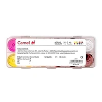 Camel Acrylic Ultra Colour – 12 Rich Shades (10ml each)