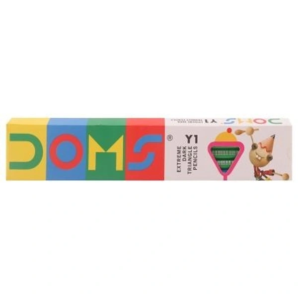 Doms Y1 Extreme Dark Triangle Pencil (Pack of 10)