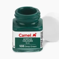 Camel Fabric Colour ( 108  Dark Green ) 15 ml 10 pieces