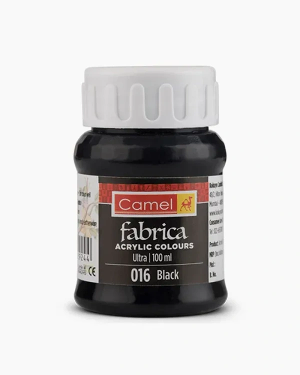 Camel Fabric Colour ( 016 Black) 100 ml