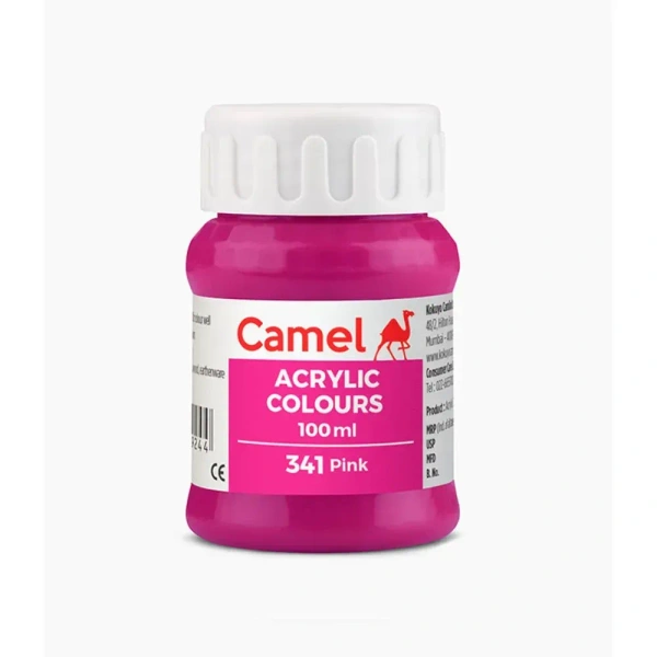 Camel Fabric Colour ( 341 Pink ) 100 ml