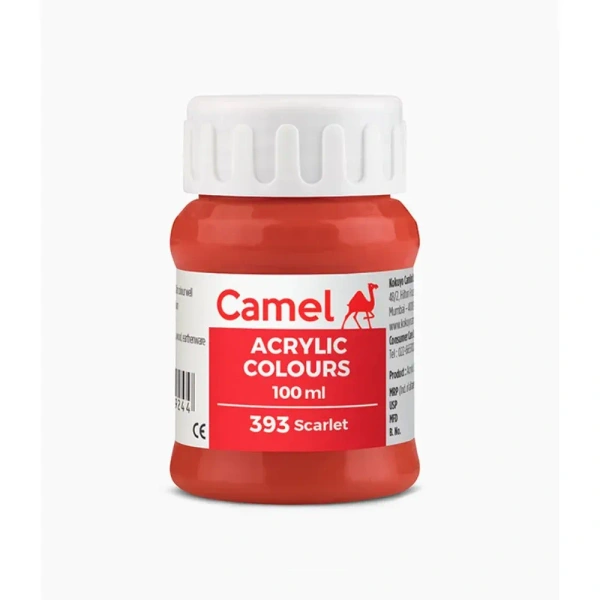 Camel Fabric Colour ( 393 Searlet ) 100 ml