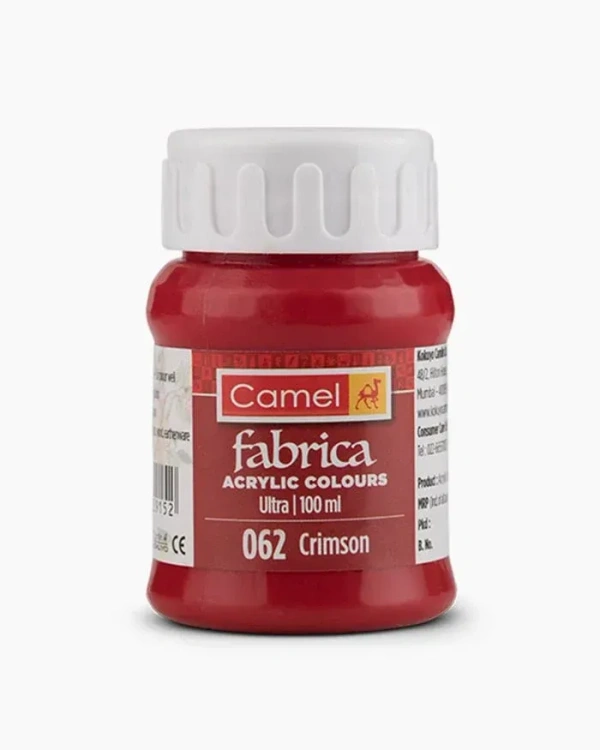 Camel Fabric Colour ( 062 Crimson )  100 ml
