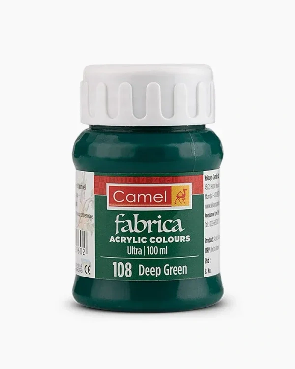 Camel Fabric Colour ( 108  Dark Green ) 100 ml