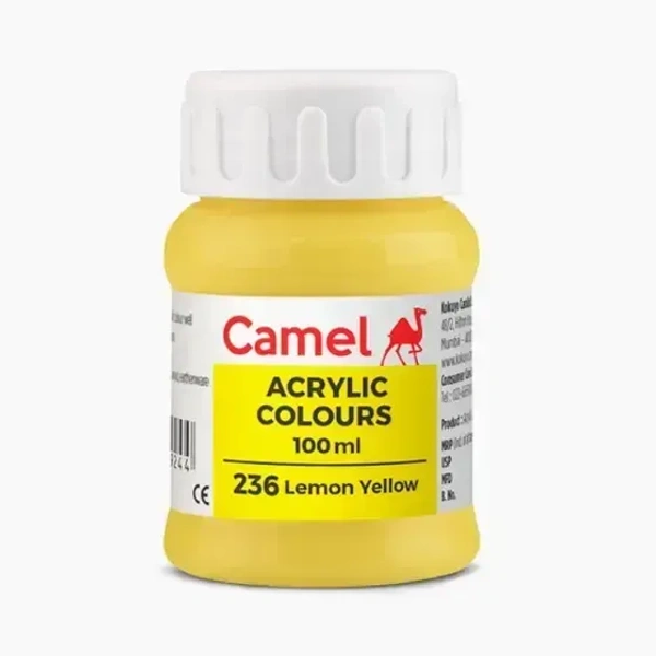 Camel Fabric Colour ( 236 Lemon Yellow ) 100 ml