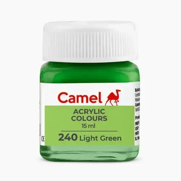 Camel Fabric Colour ( 240 Light Green ) 15 ml 10 pieces
