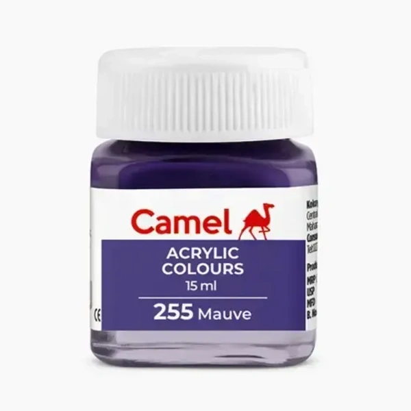 Camel Fabric Colour ( 255 Mauve ) 15 ml 10 pieces