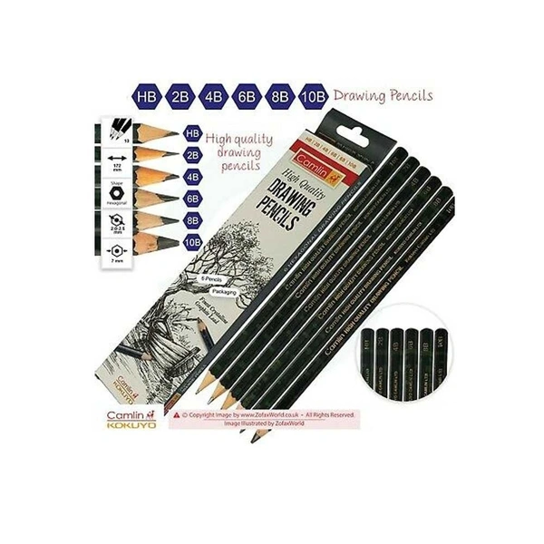 Camlin High Quality Drawing Pencil 4B