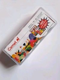 Camel Acrylic Ultra Colour & 2 Canvas ( 2" X 2" – 12 Rich Shades (15ml each) 
