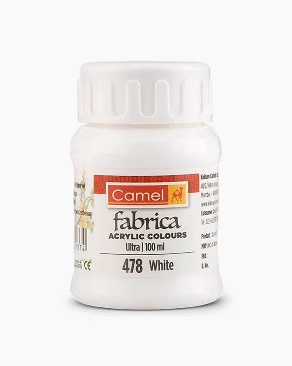Camel Fabric Colour ( White )  100 ml