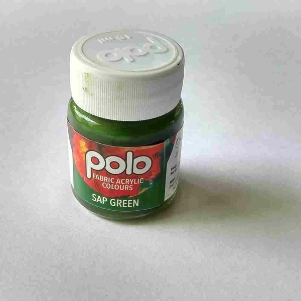 Polo Fabric Colour ( Sep Green )  15 ml 10 Pieces