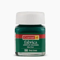 Camel Fabric Colour ( 108  Dark Green ) 15 ml 10 pieces