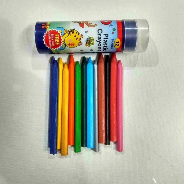 Polo Plastuc Crayons Oil Pastel (12 Shades )
