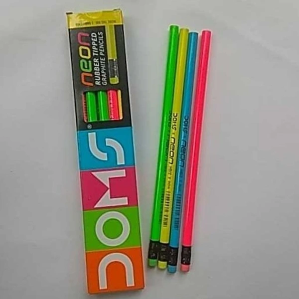 Doms Neon Rubber Tipped Graphite Pencil