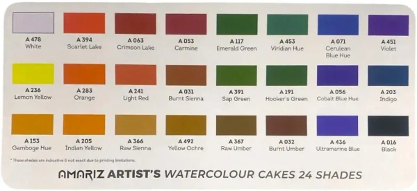 DOMS Amariz Artist Watercolor Cake 24 Shades