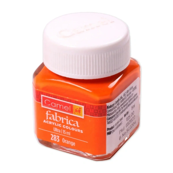Camel Fabric Colour ( Orange ) 15 ml 10 pieces