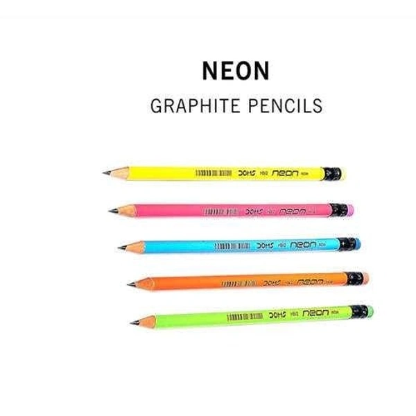 Doms Neon Rubber Tipped Graphite Pencil 1 Piece