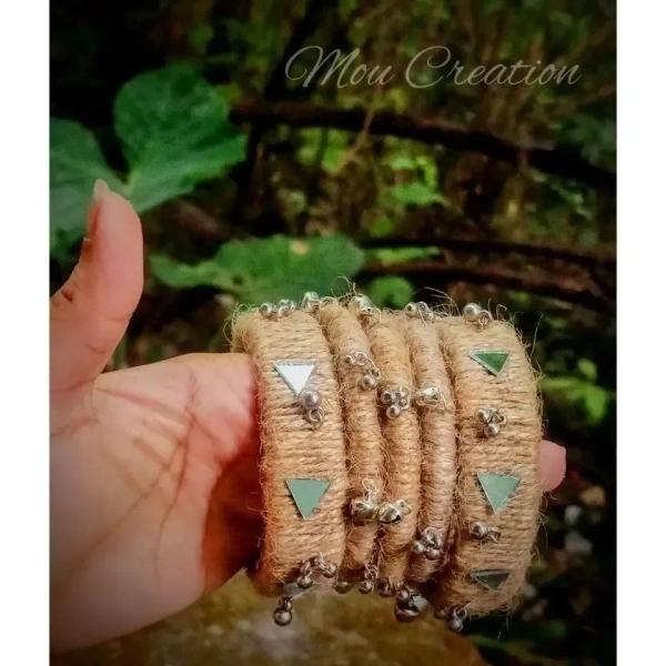 Bangles made of jute rope - 22,  24,  26