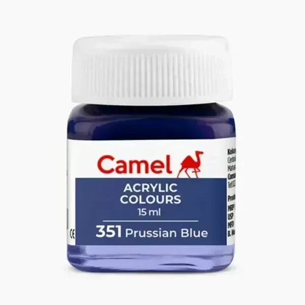Camel Fabric Colour ( 351 Prussian Blue) 15 ml 10 pieces