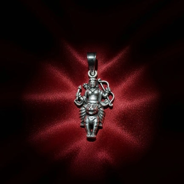DIVINE DURGA MATA LOCKET - -, Silver