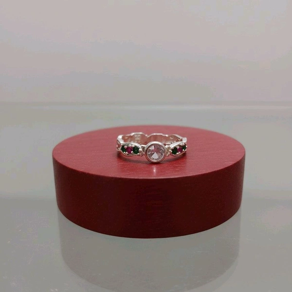 ROYAL-CUT SOLITAIRED BICHHIYA  - Silver, Free Size