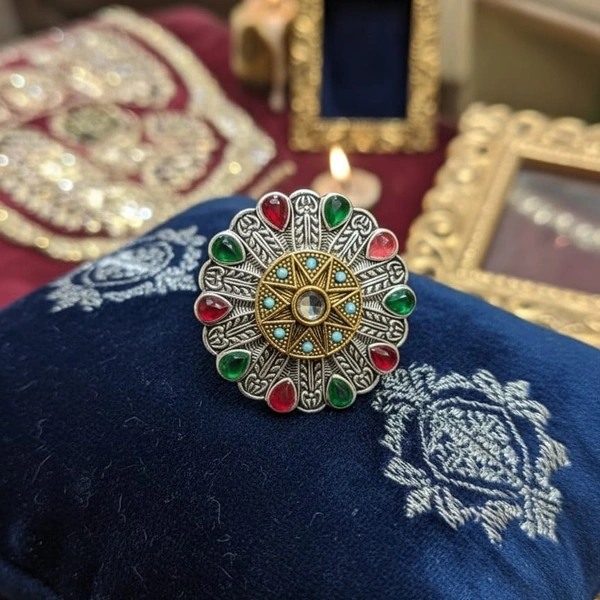 ROYAL MONARCHIAL HEAVY SILVER BICHHIYA - Free Size, Silver-Golden