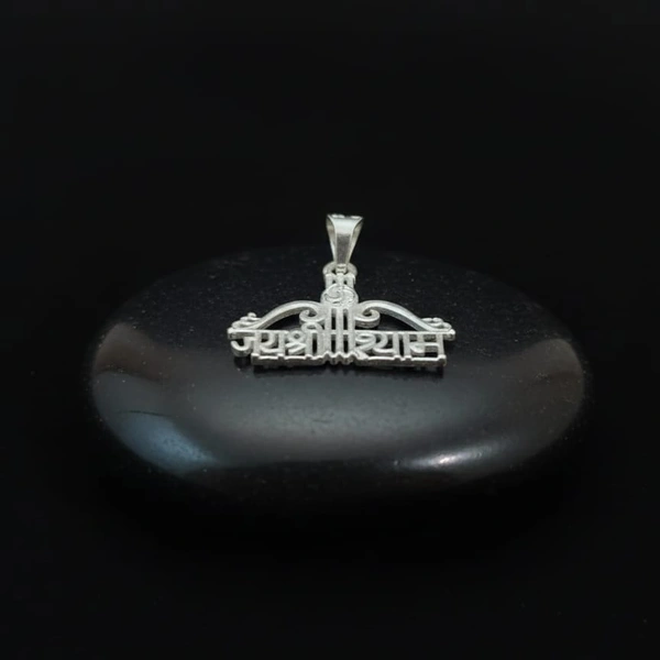 SILVER JAI SHREE SHYAM LOCKET - -, Silver