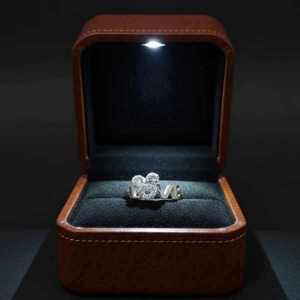 POOKIE LOVE RING. - -, Silver