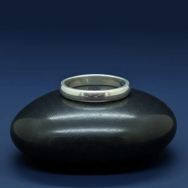 PLAIN SILVER RING - -, Silver