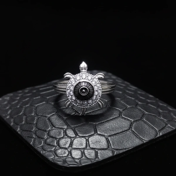 TURKISH TURTLE RING - -, Silver
