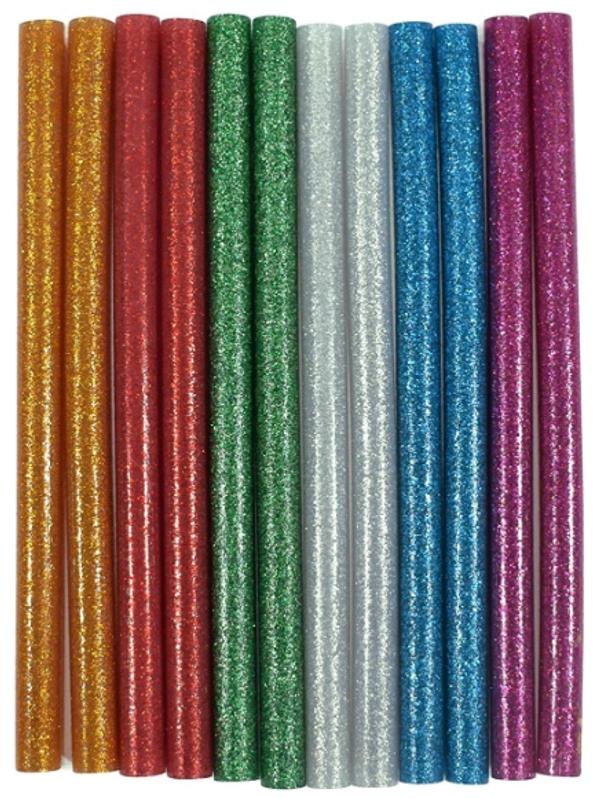 GLUE STICK GLITTER 7MM 6INCH (SET OF 6 COLOR)