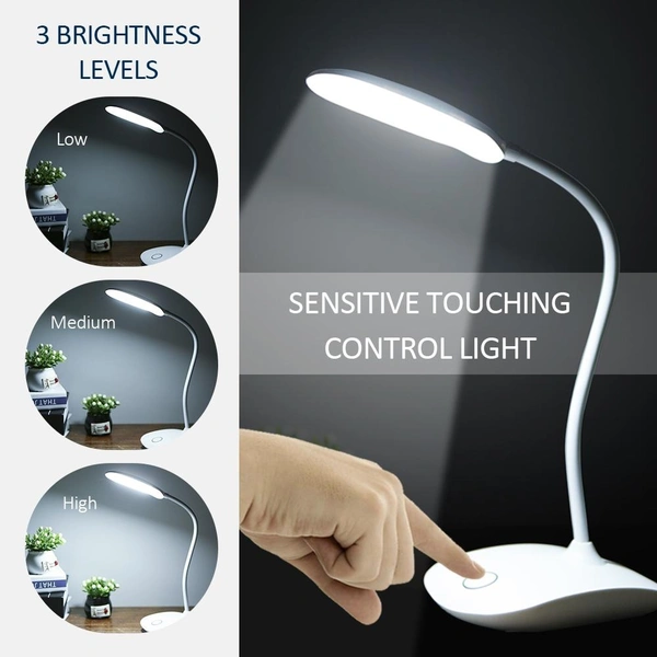 Rechargeable Usb Table Lamp 3 Mode Touch Button Medium - Multi color