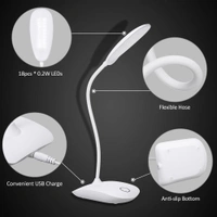 Rechargeable Usb Table Lamp 3 Mode Touch Button Medium - Multi color