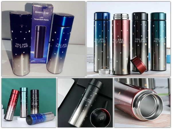 LED Temperature bottle  (you are my stars) Hot & cool- 500 ml (50 pcs in 1 ctn )